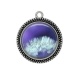Pendentif Cabochon Argent - pissenlit