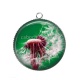 Pendentif Cabochon Argent - pissenlit