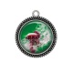 Pendentif Cabochon Argent - pissenlit
