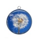 Pendentif Cabochon Argent - pissenlit