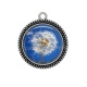 Pendentif Cabochon Argent - pissenlit