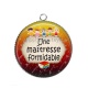 Pendentif Cabochon Argent - une maîtresse formidable