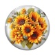 Cabochon Verre - tournesol