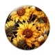 Cabochon Verre - tournesol