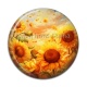 Cabochon Résine - tournesol