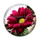 Cabochon Verre - fleur