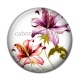 Cabochon Résine - fleur exotique