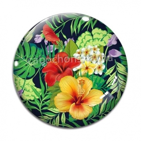 Cabochon Verre - tournesol