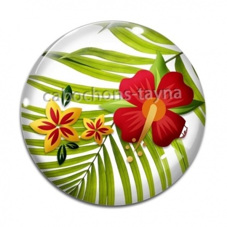 Cabochon Verre - tournesol