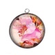 Pendentif Cabochon Argent - tournesol