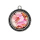 Pendentif Cabochon Argent - tournesol