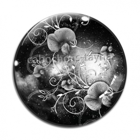 Cabochon Verre - tournesol