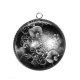 Pendentif Cabochon Argent - tournesol