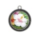 Pendentif Cabochon Argent - tournesol