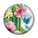 Cabochon Verre - tournesol