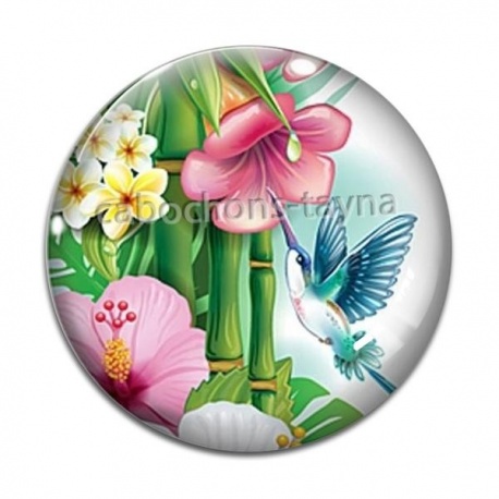 Cabochon Verre - tournesol
