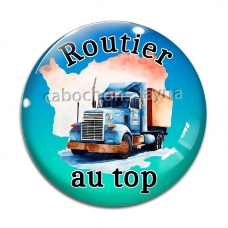 Cabochon Verre - routier au top