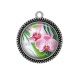 Pendentif Cabochon Argent - tournesol