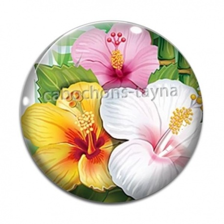 Cabochon Verre - tournesol