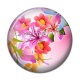 Cabochon Résine - fleur exotique
