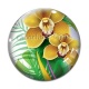 Cabochon Verre - fleur exotique