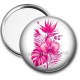 Miroir de poche - fleur exotique