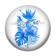 Cabochon Résine - fleur exotique