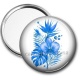 Miroir de poche - fleur exotique