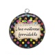 Pendentif Cabochon Argent - une maîtresse formidable