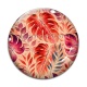 Cabochon Verre - feuille exotique 