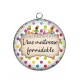 Pendentif Cabochon Argent - une maîtresse formidable