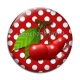 Cabochon Verre - cerise
