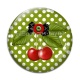 Cabochon Verre - cerise