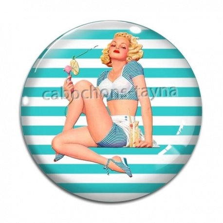 Cabochon Verre - pin up