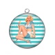 Pendentif Cabochon Argent - pin up