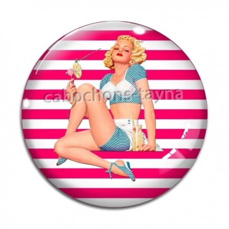 Cabochon Verre - pin up