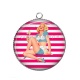 Pendentif Cabochon Argent - pin up