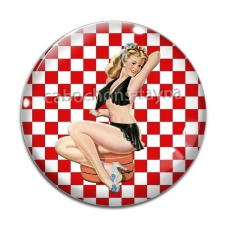 Cabochon Verre - pin up
