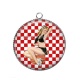 Pendentif Cabochon Argent - pin up