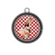 Pendentif Cabochon Argent - pin up