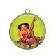 Pendentif Cabochon Argent - pin up
