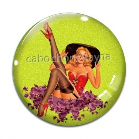 Cabochon Verre - pin up