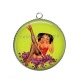 Pendentif Cabochon Argent - pin up