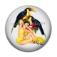 Cabochon Résine - pin up