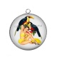Pendentif Cabochon Argent - pin up