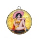 Pendentif Cabochon Argent - pin up
