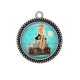 Pendentif Cabochon Argent - pin up