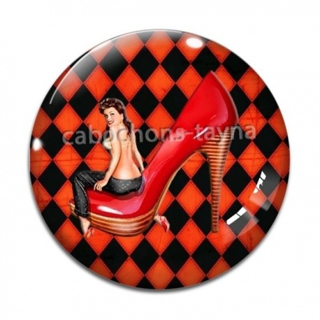 Cabochon Verre - pin up