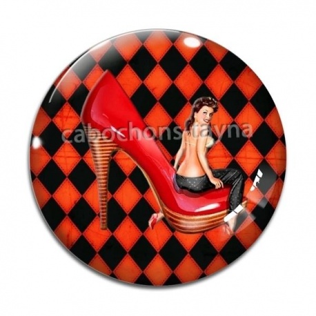 Cabochon Verre - pin up