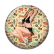 Cabochon Résine - pin up